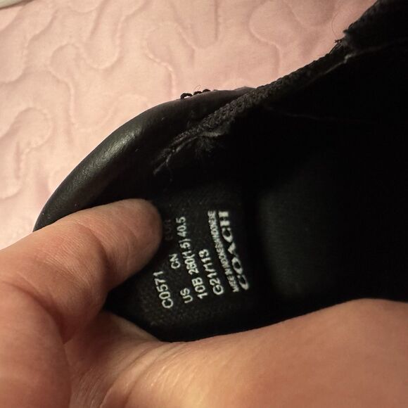 Coach Walker Leather Slip-On Black 10B (M)( US) unisex. - Picture 6 of 6